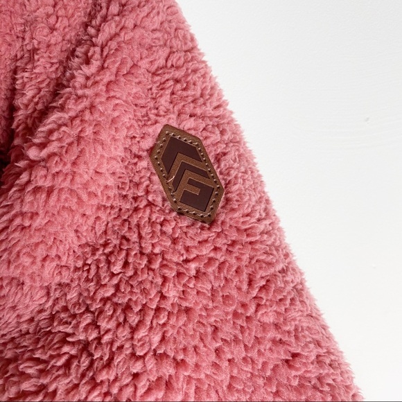 Free Country Plush faux fur jacket pink large - Picture 6 of 8